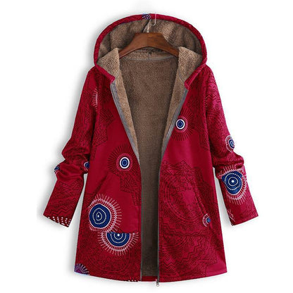 Womens Printed Jacket Front Pockets