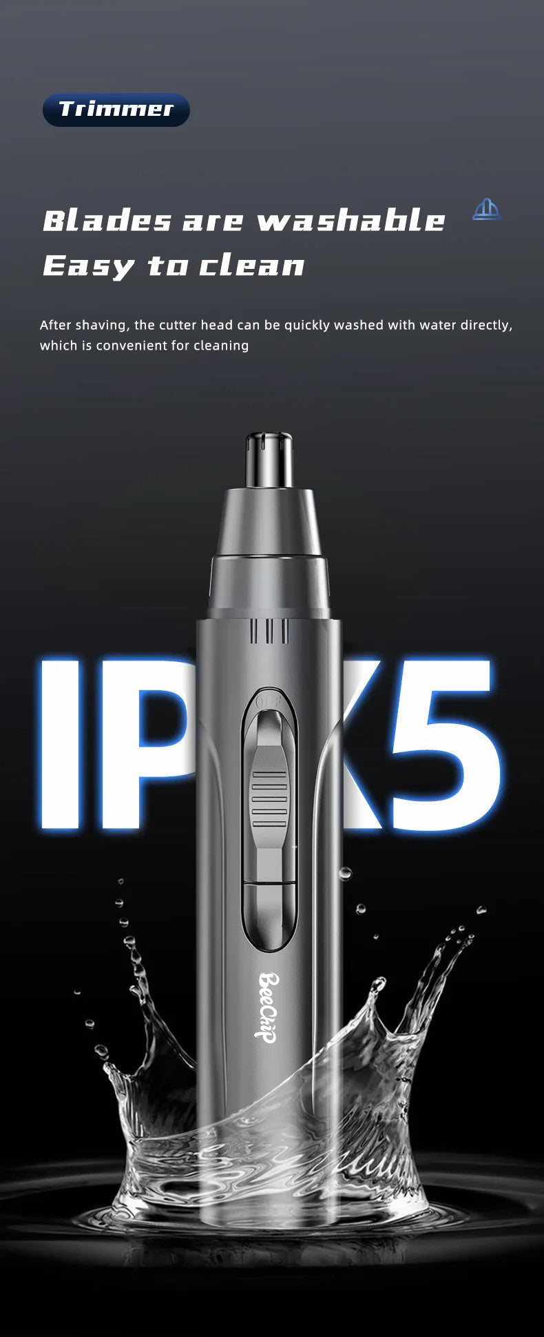 Nose And Ear Hair Trimmer Gentle Precision