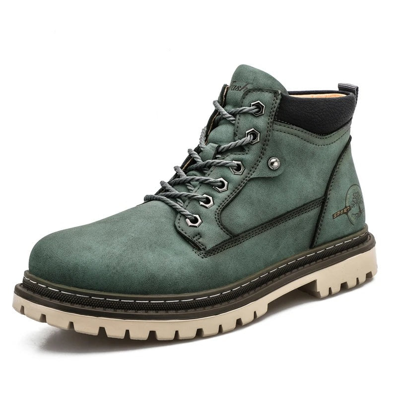 Men's Ankle Boots Durable Outsole Comfortable Hiking Brown