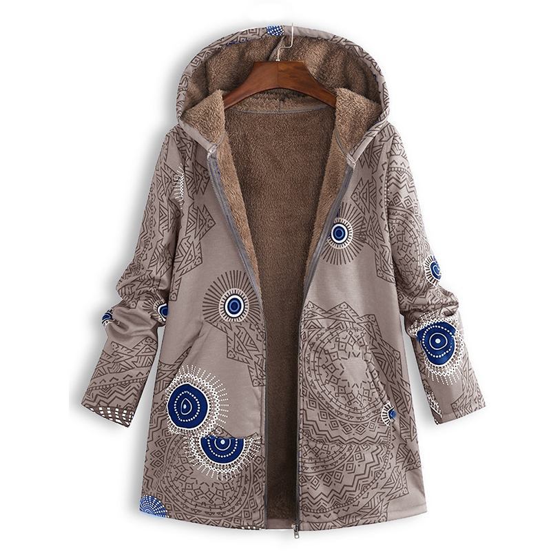Women's Spring Hooded Jacket with Pockets