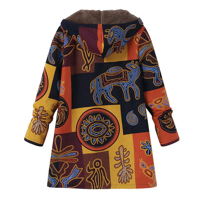 Women's Spring Hooded Jacket with Pockets