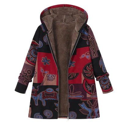 Women's Spring Hooded Jacket with Pockets
