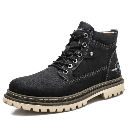 Men's Ankle Boots Durable Outsole Comfortable Hiking Brown