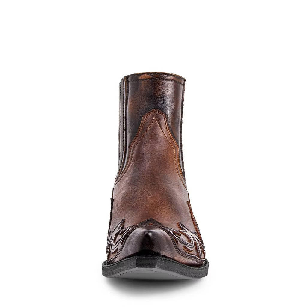 Rugged Country Embroidered Leather Riding Boots