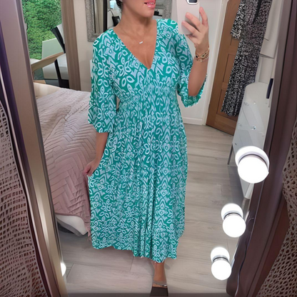 Women's Boho Printed Maxi Dress