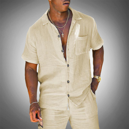 Men's Linen Two Piece Suit