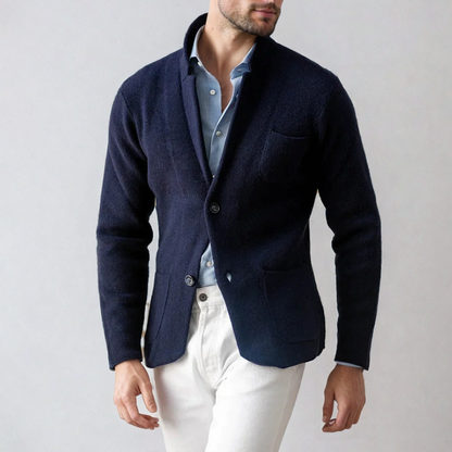 Classic Men's Cozy Crew Neck Cardigan