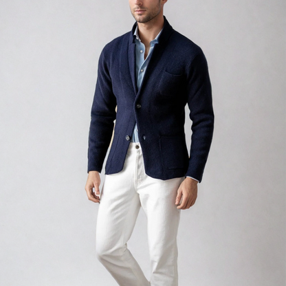 Classic Men's Cozy Crew Neck Cardigan