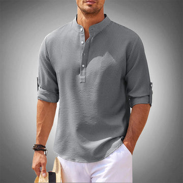 Maurice Mens Linen Dress Shirt - VibreMode
