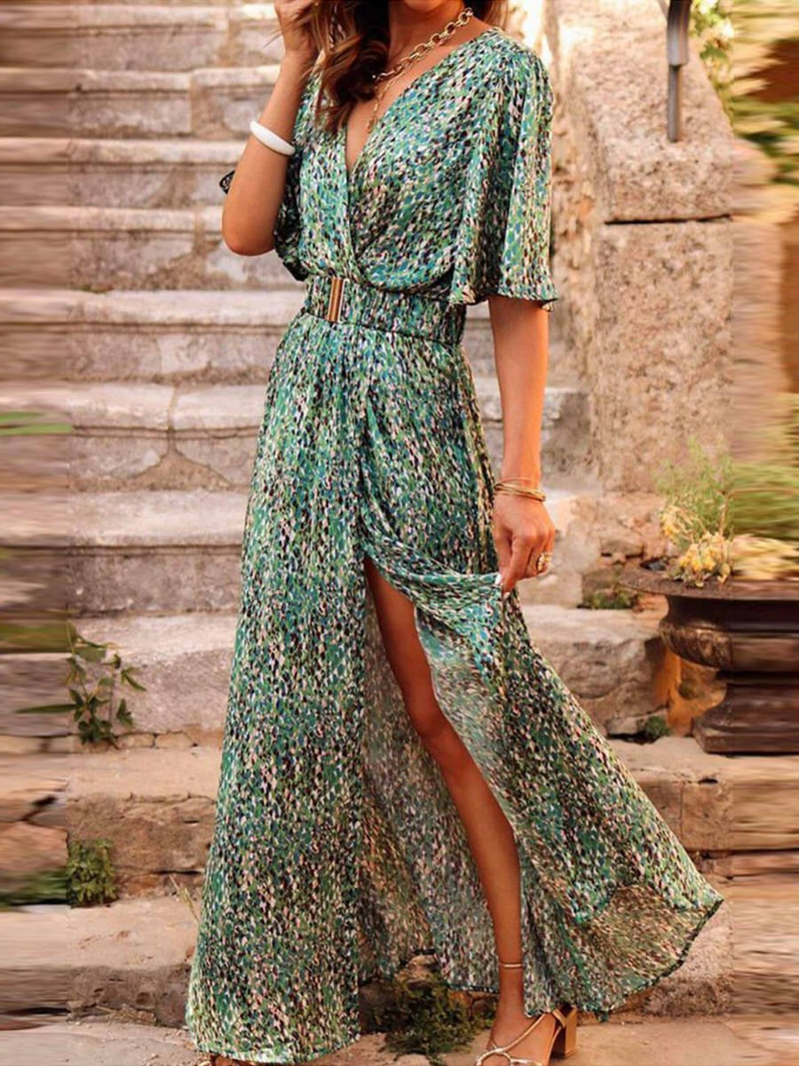 Katherine Women's Elegant Flowy Dress - VibreMode