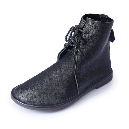 Comfortable Lace Up Winter Boots - VibreMode