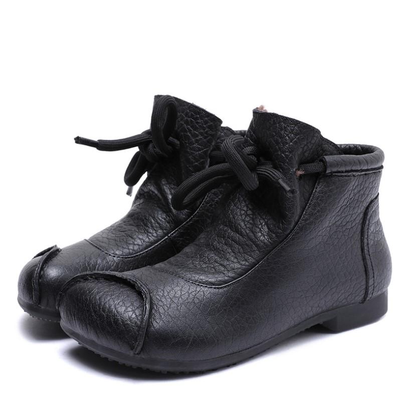 Women's Flat Lace-Up Ankle Boots
