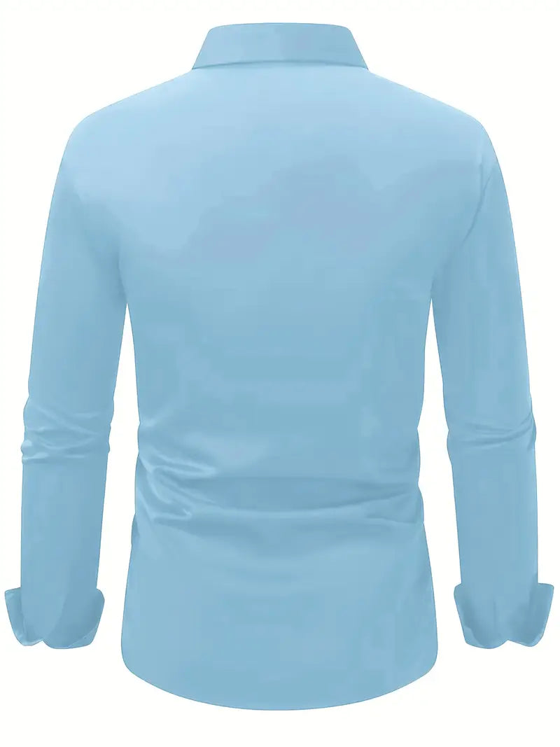 Men's Long Sleeve Button Down Dress Shirt