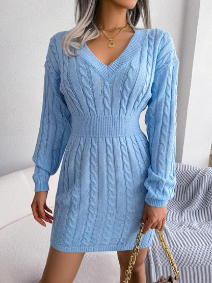 Comfortable V Neck Maxi Dress