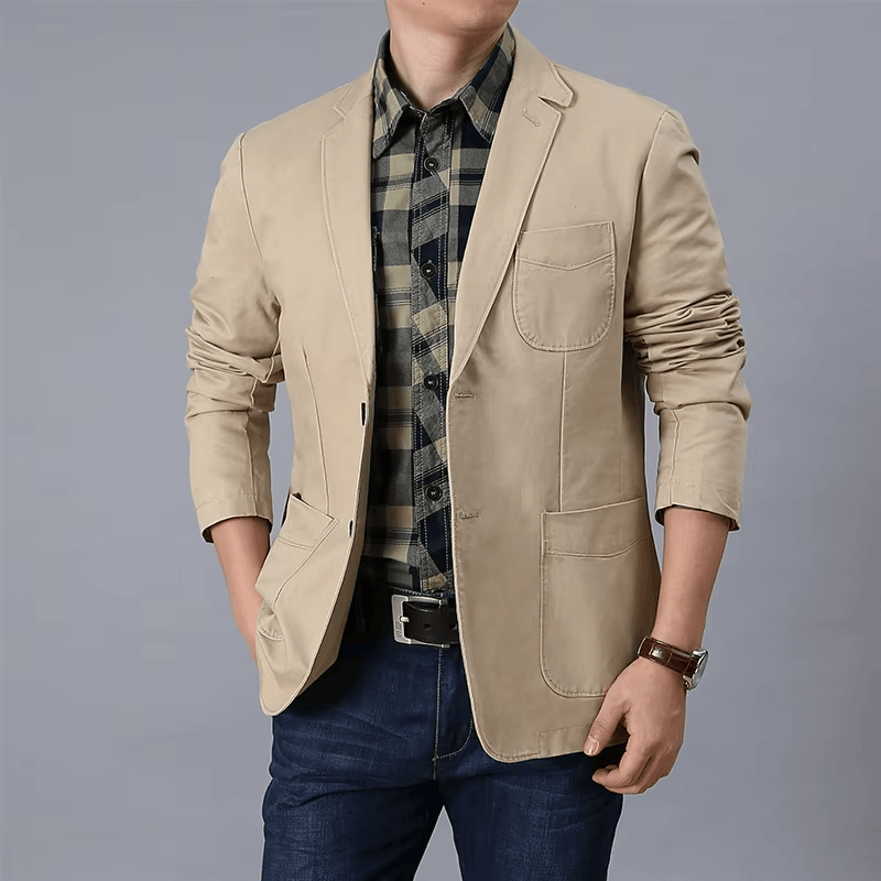 Men's Cotton Twill Blazer