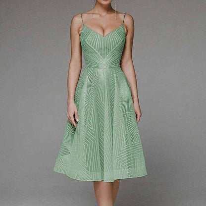 Women's Evening Dress Symmetry Line