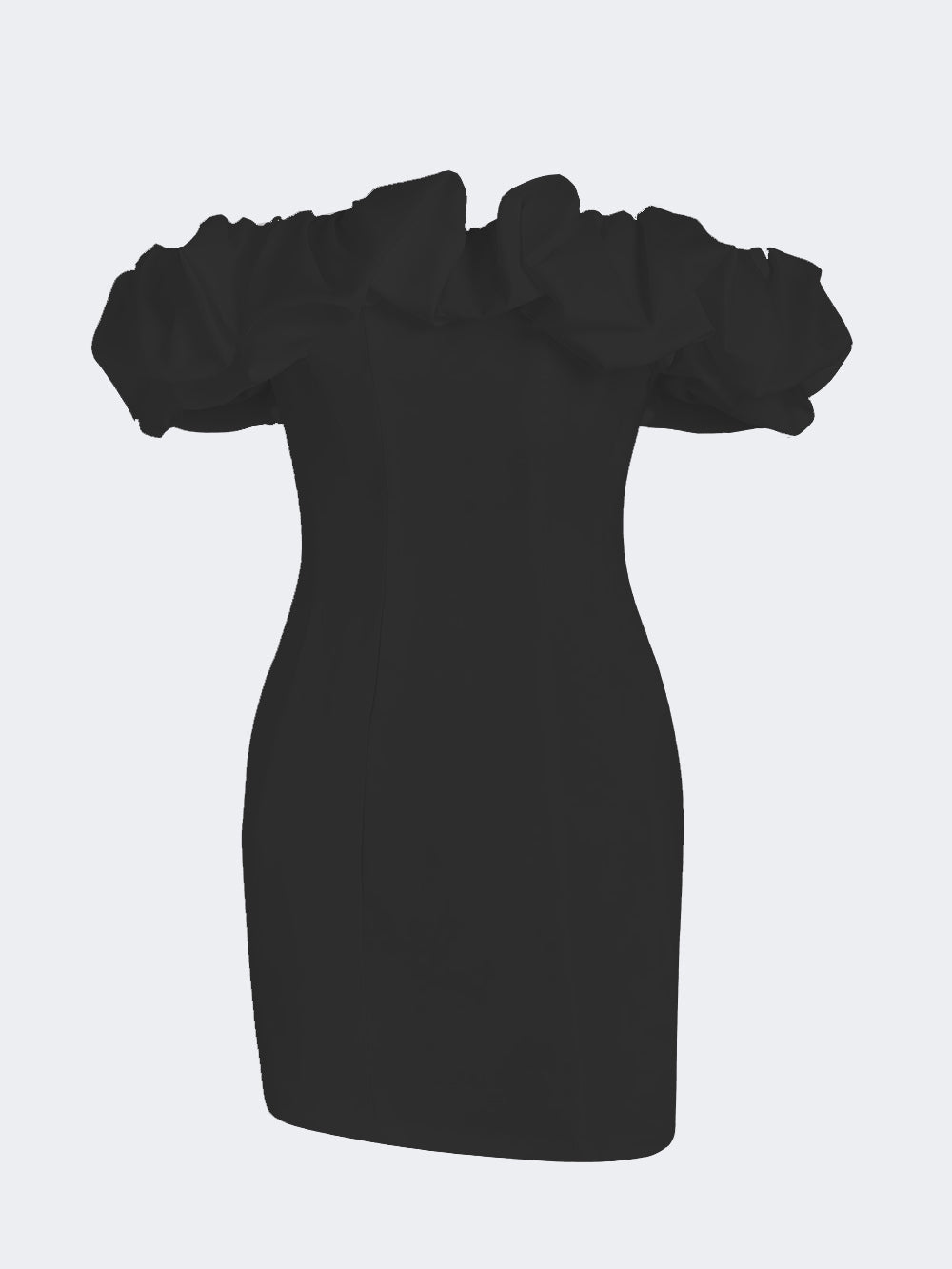 Luxurious Ruched Off Shoulder Party Dress