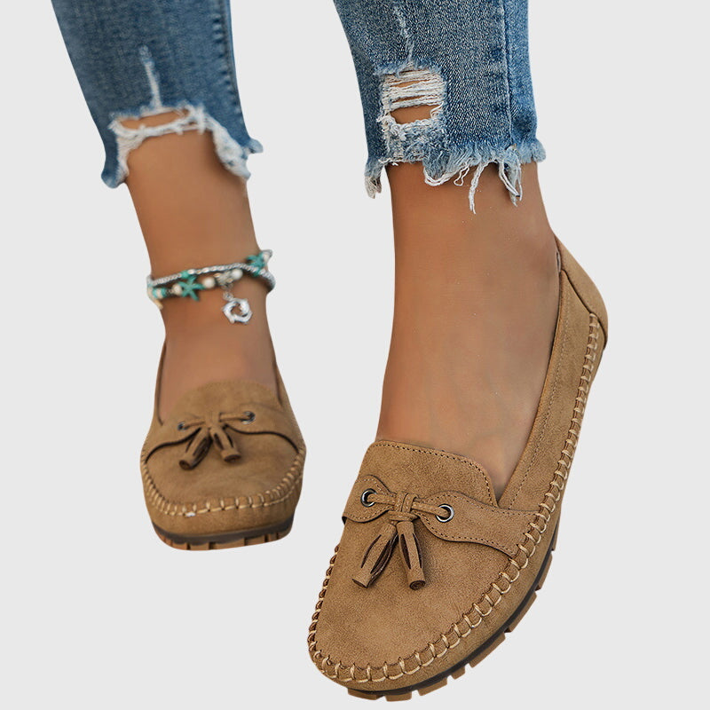 Cozy Slip On Leather Loafers