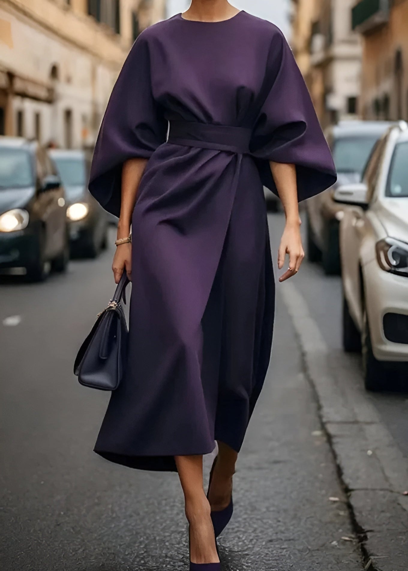 Elegant Waist Maxi Sundress