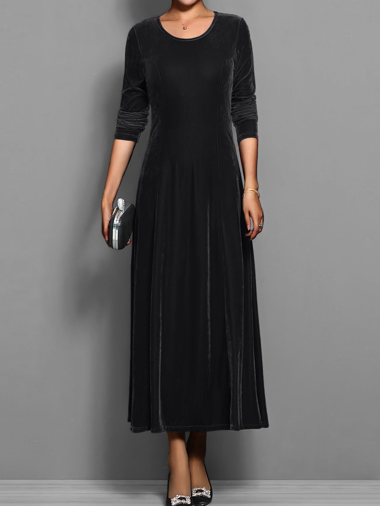 Luxurious Plush Evening Dress