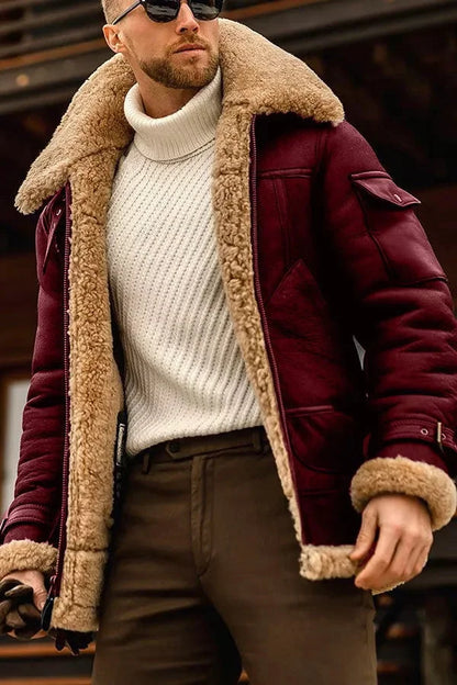 Men's Leather Jacket Camel Brown