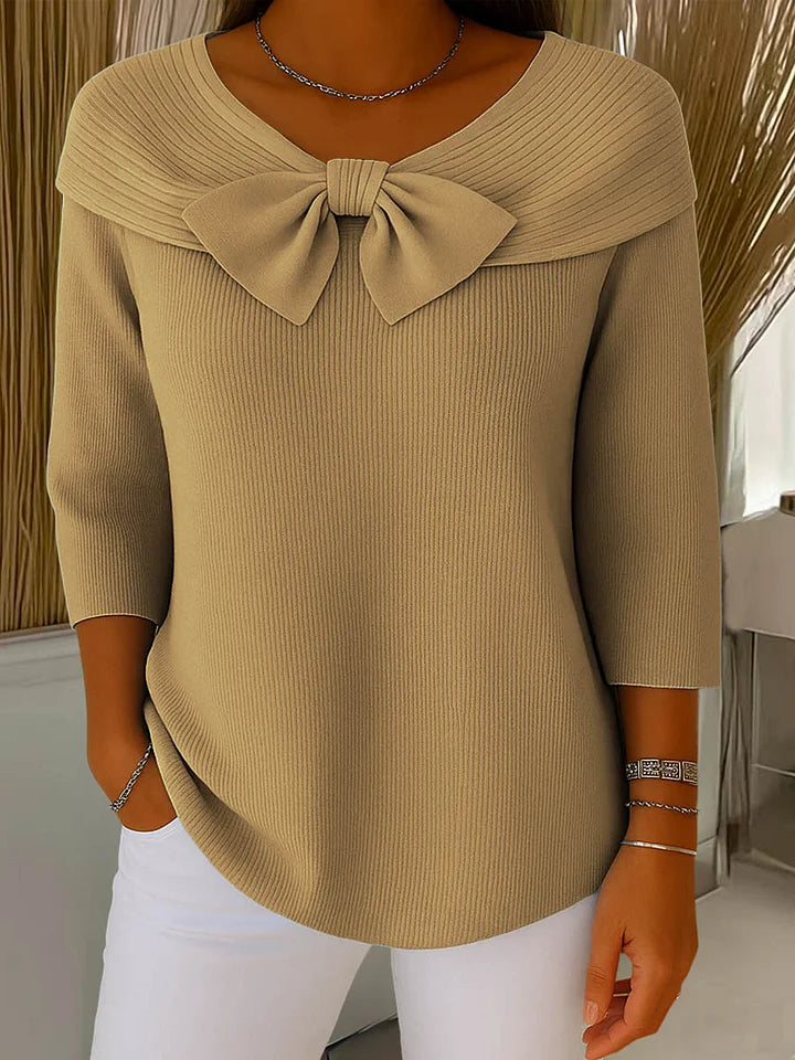 Women's Bow Sweater Purple