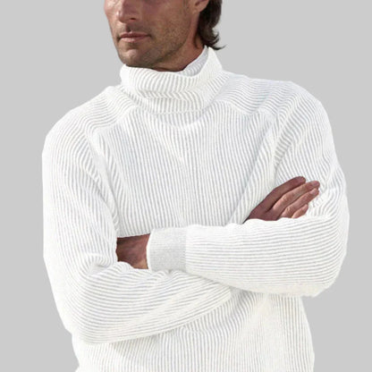 Men's Turtleneck Sweater Plain Knit