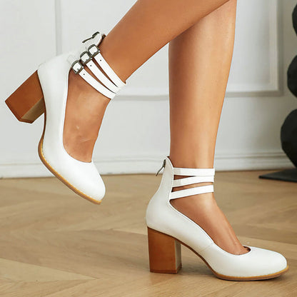 Comfortable Ankle Strap Sandals with High Heel