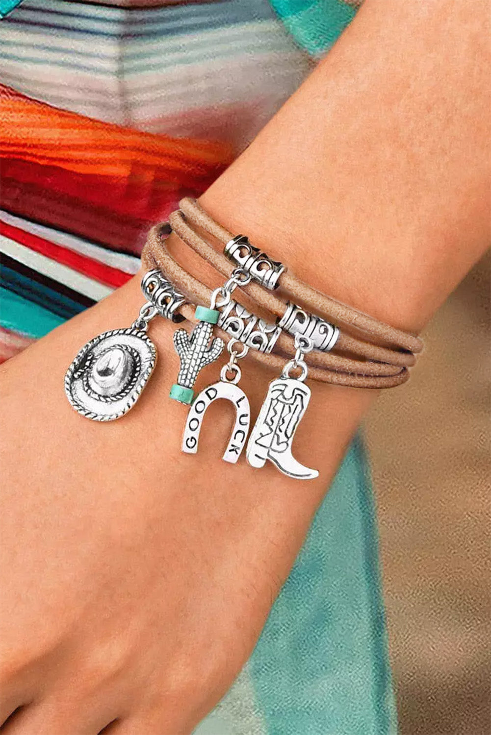 Lucky Charm Cactus Layered Bracelet - VibreMode