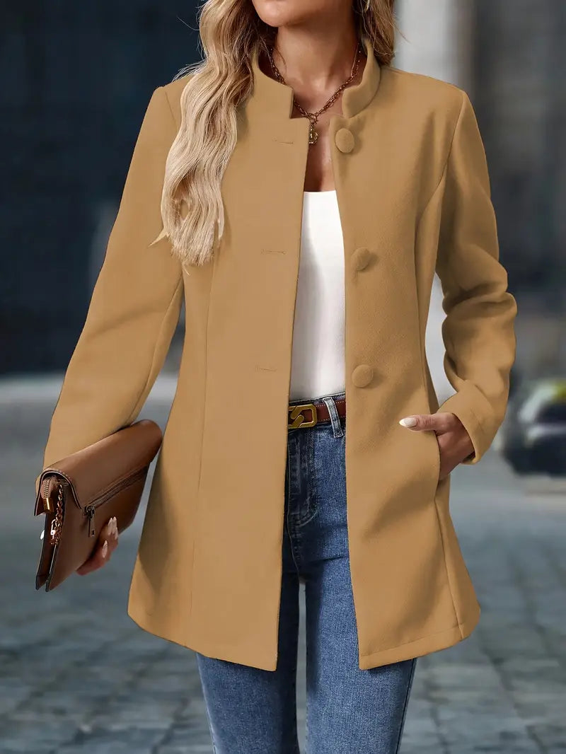 Morgan | Ladies Warm Button Front Coat