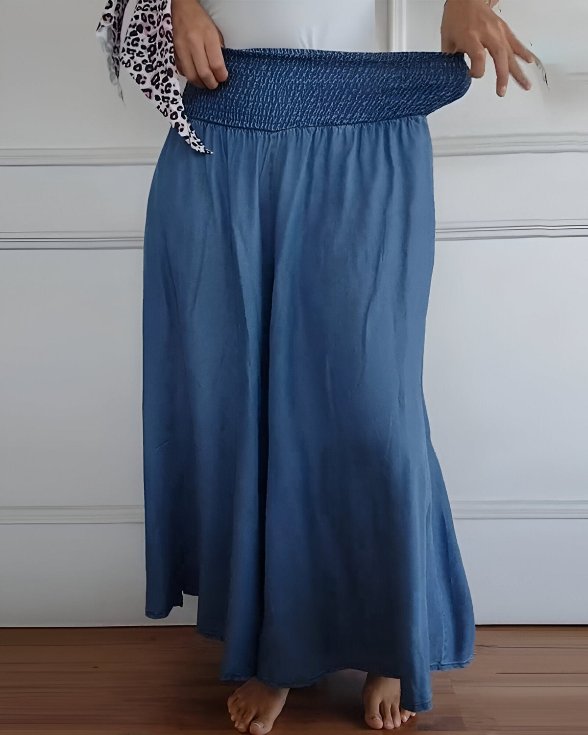 Soft Elastic Waist Pants for Women