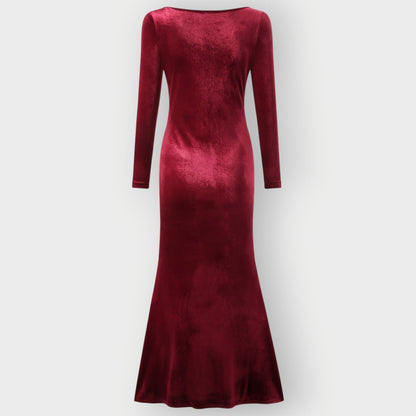 Elegant Night Velvet Dress