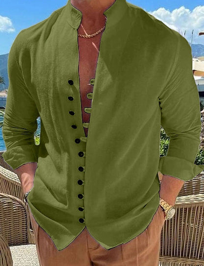 Men's Long Sleeve Cotton Shirt