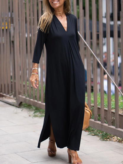 Women's Classic V-neckline Dress