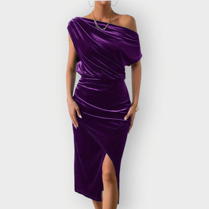 Chic Cold Shoulder Knee Length Dress