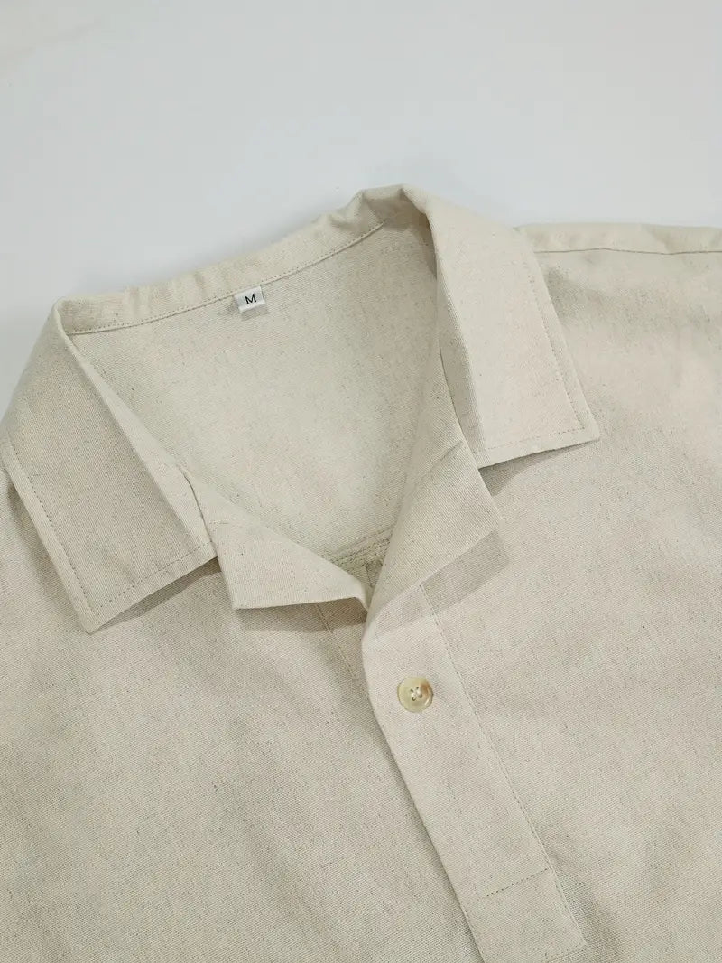 Thornton Men's Linen Polo Shirt