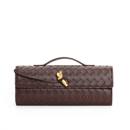 Women's Leather Backpack Braided Strap