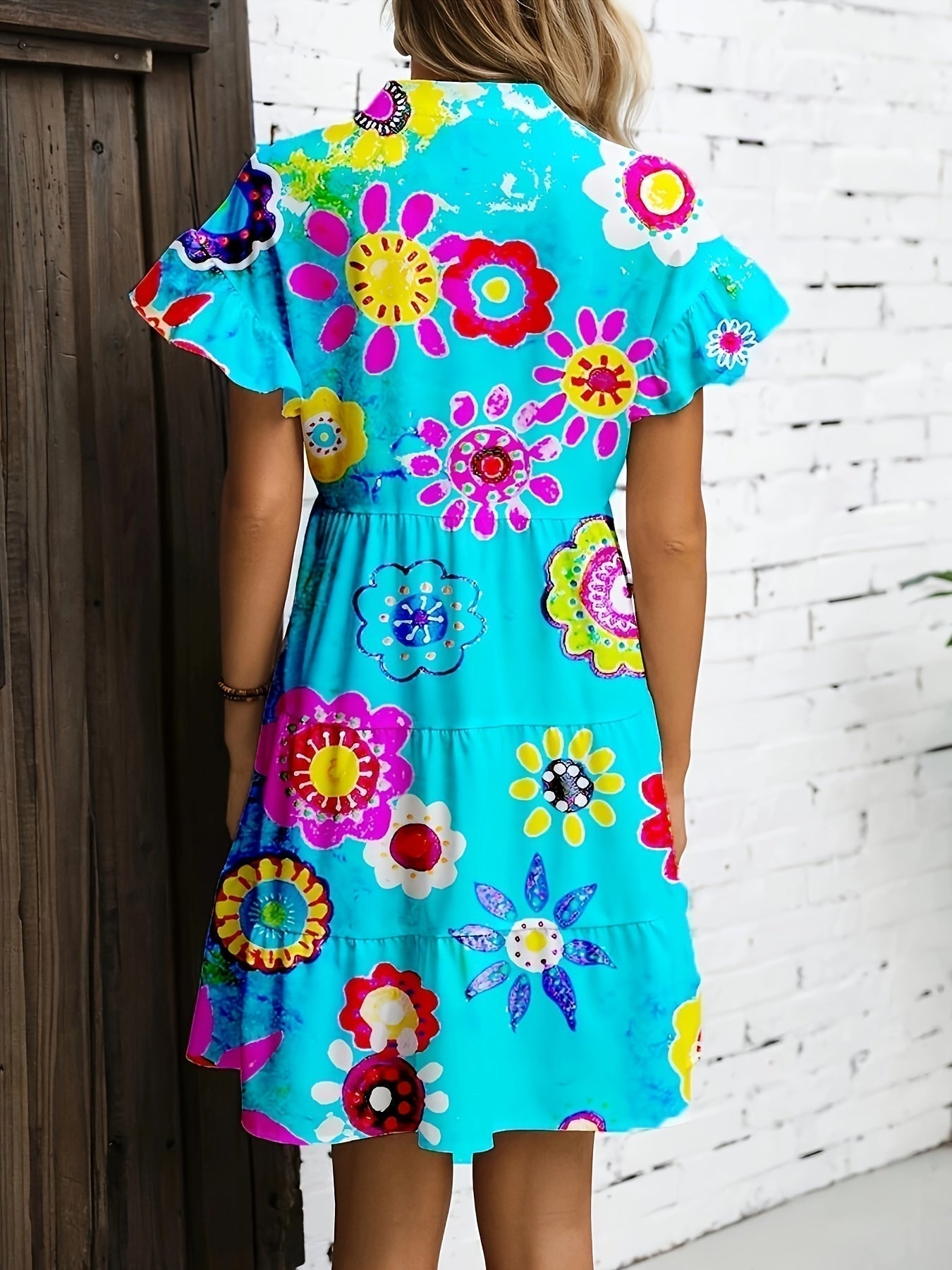 Elegant Ladies Floral Long Maxi Dress