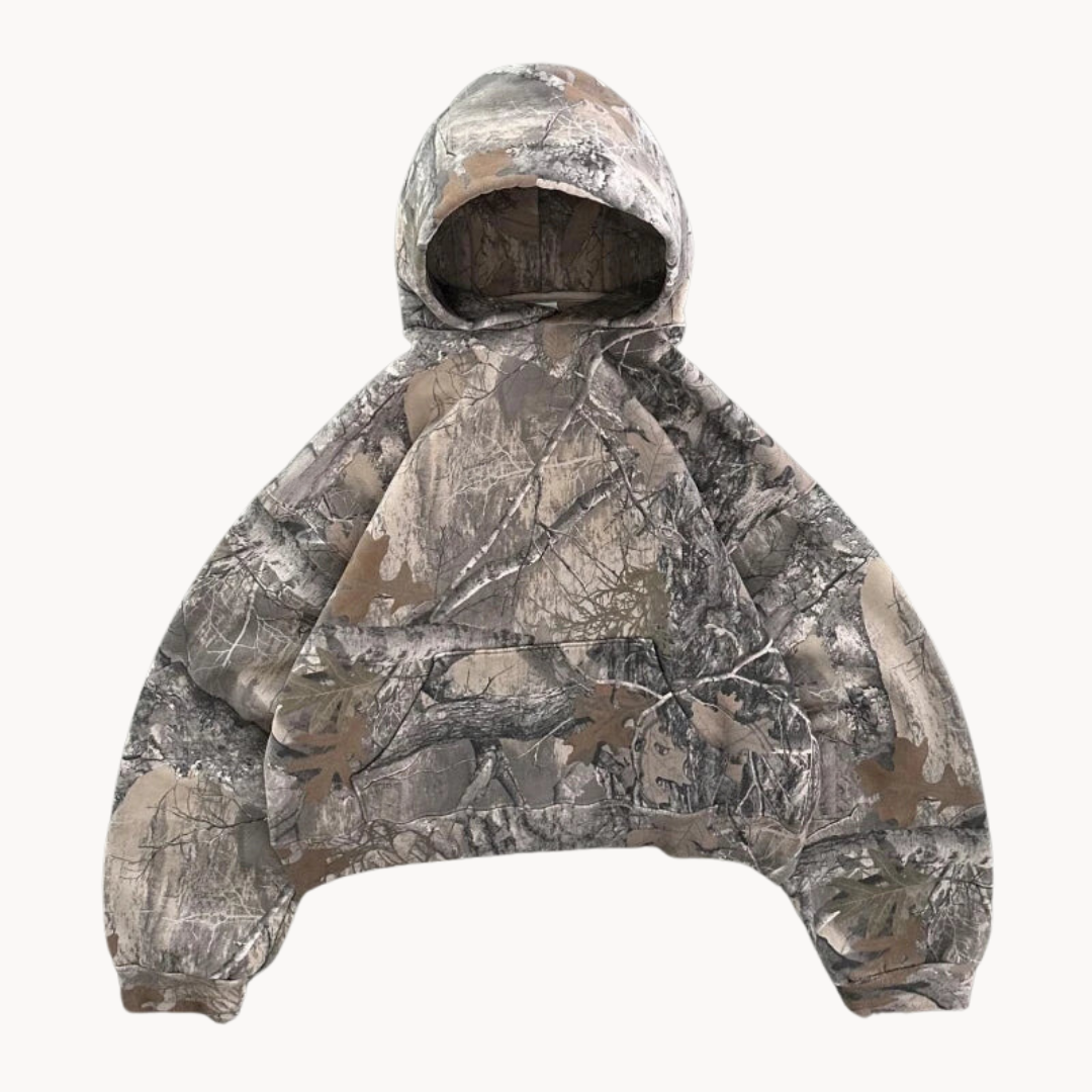 Camouflage Hoodie Relaxed Fit - VibreMode