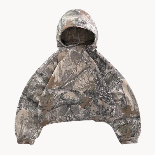 Camouflage Hoodie Relaxed Fit - VibreMode