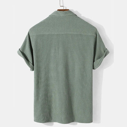 Image of Edison | Men's Short Sleeve Camp Collar Shirt