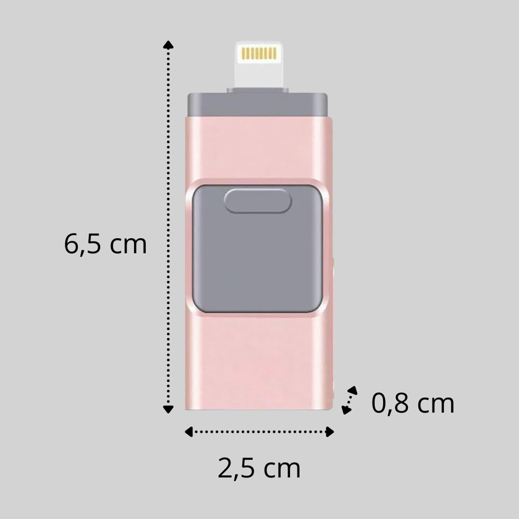 4-In-1 Usb Flash Drive Multi Connector Storage