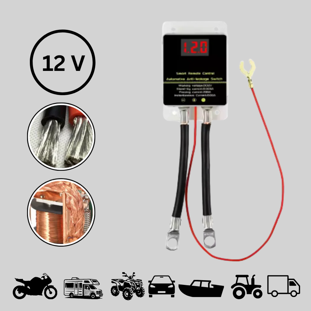Remote Car Battery Kill Switch Disconnect Device
