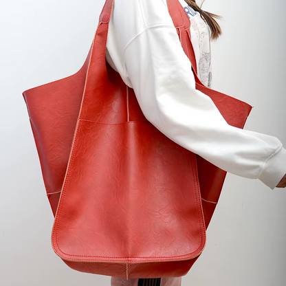 Women's Leather Oversized Tote Bag