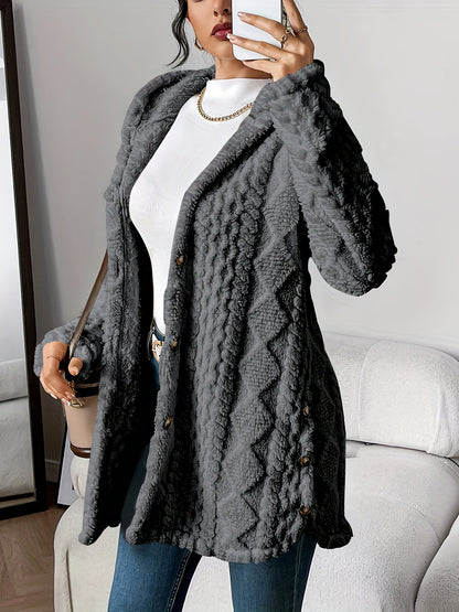 Soft Fleece Hooded Sweater