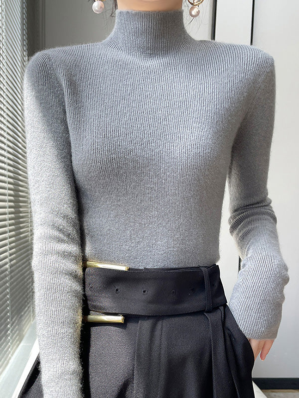 Classic Fit Crew Neck Knit Sweater