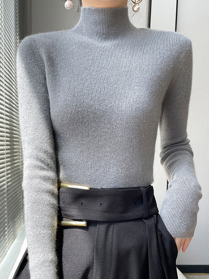 Classic Fit Crew Neck Knit Sweater