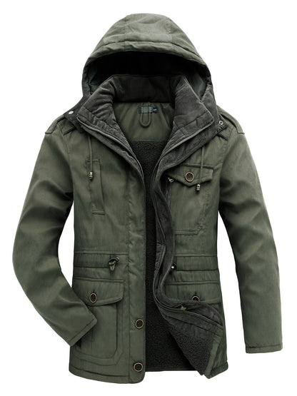 Men's Thick Padded Winter Jacket Outdoor