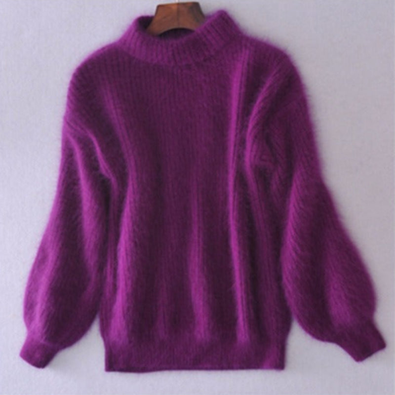 Women's Mohair Turtleneck Sweater