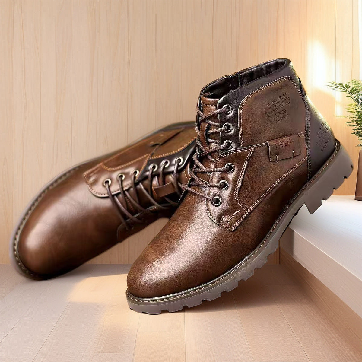 Men's Zipper Boots